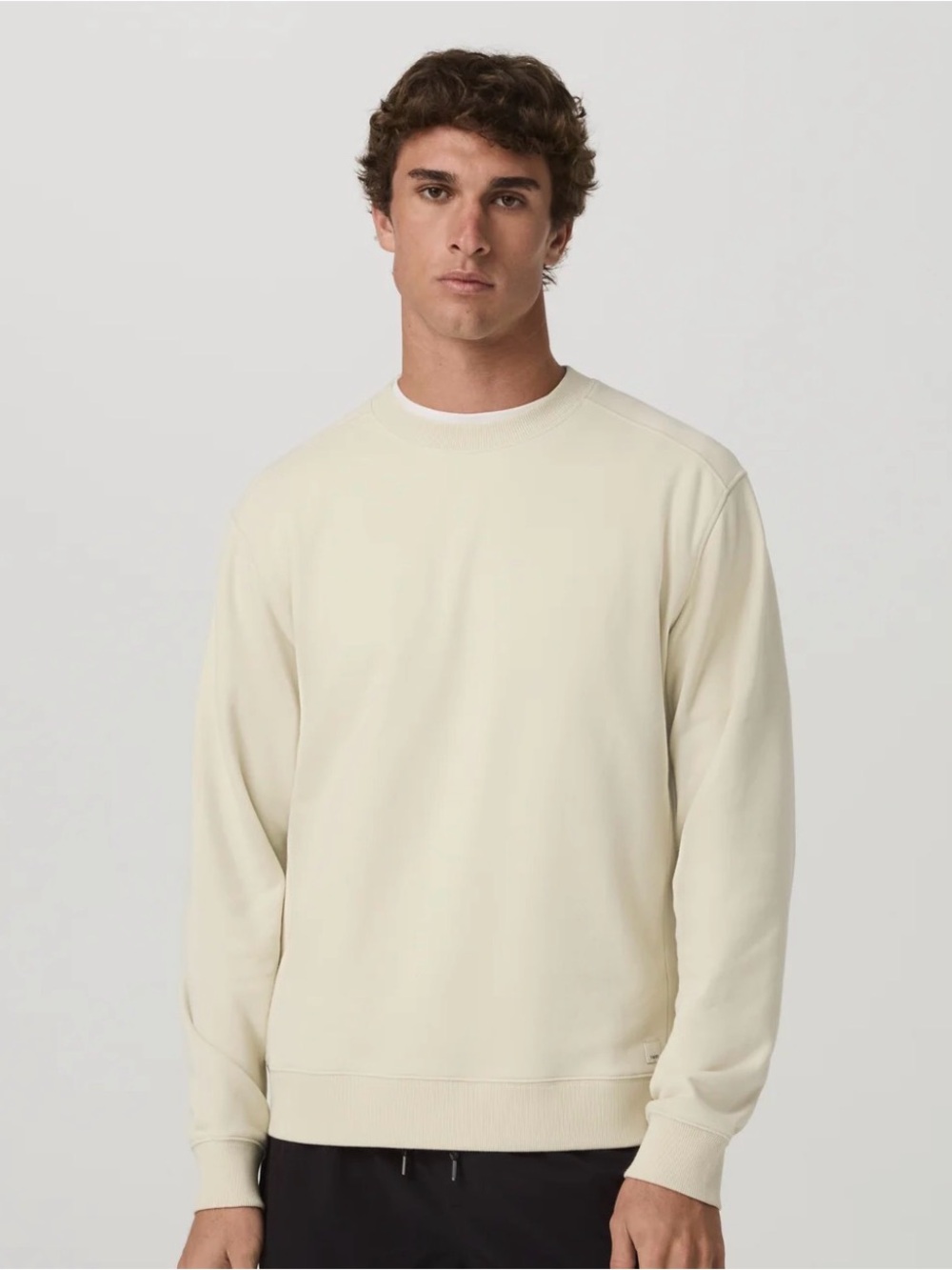 Vuori Cypress Vintage Crew Men's XL Sandalwood Cream Sweatshirt Pullover Fall